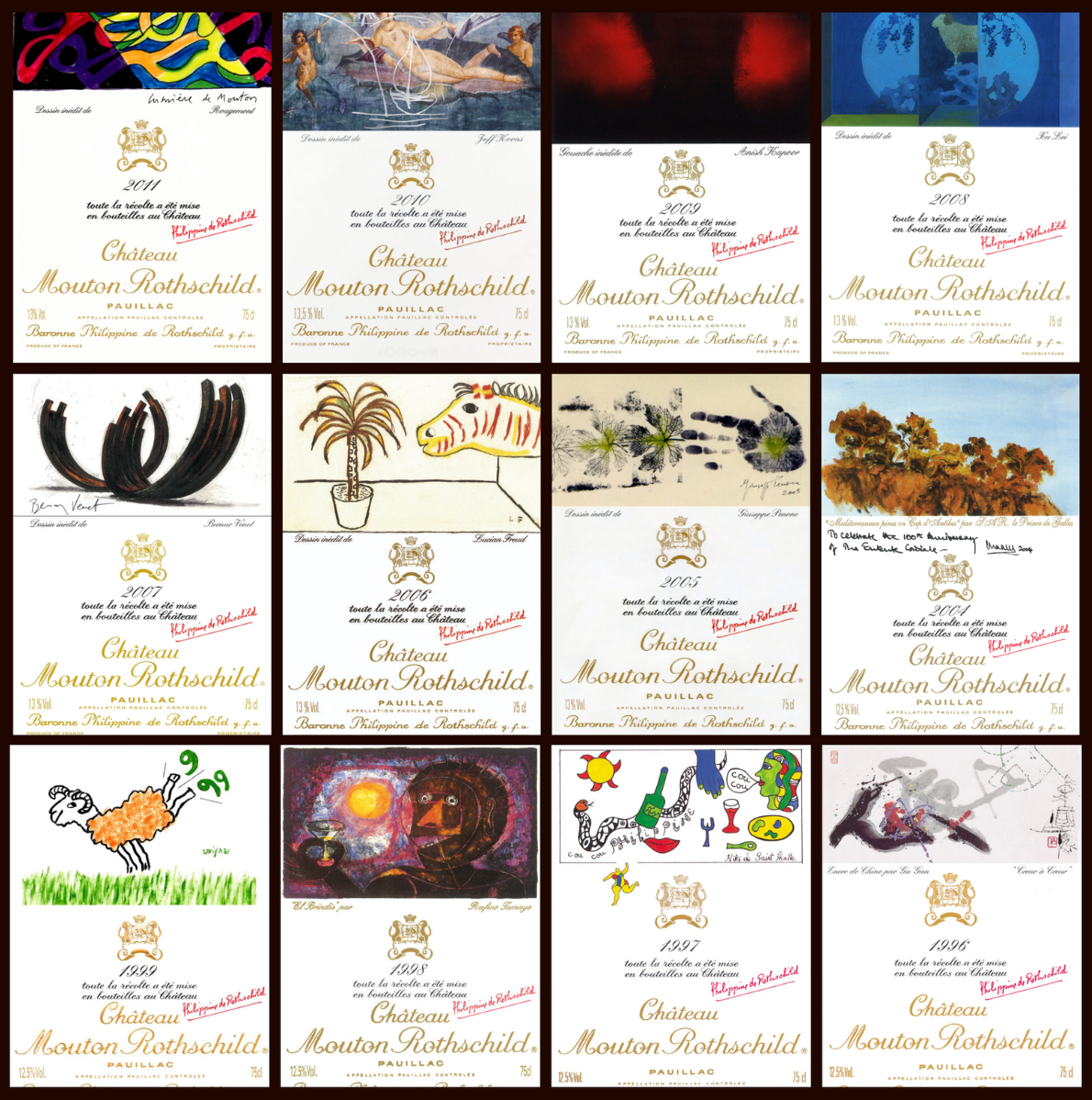 Château Mouton Rothschild Vintage Label | Niki de Saint Phalle