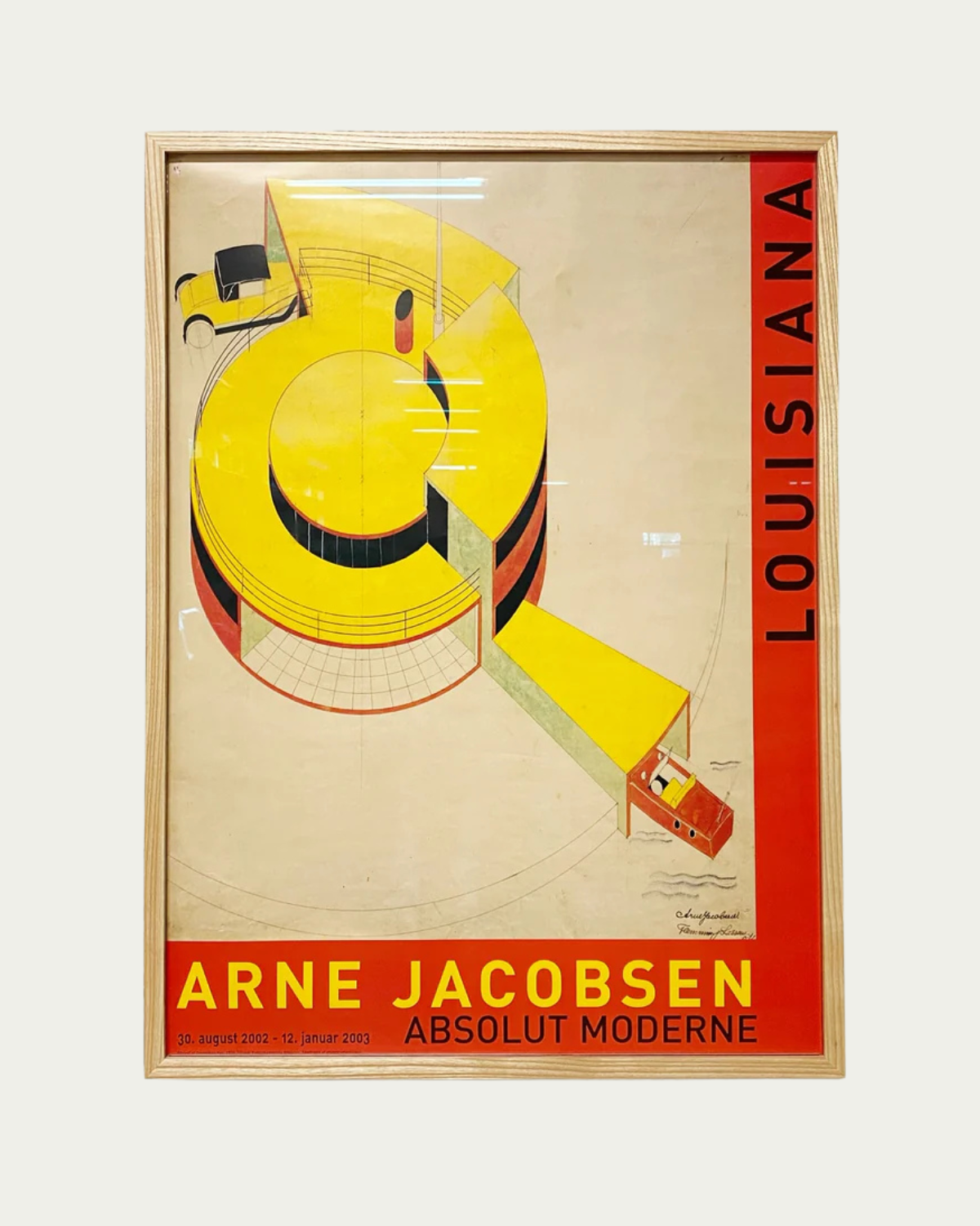 Arne Jacobsen Framed Exhibition Poster