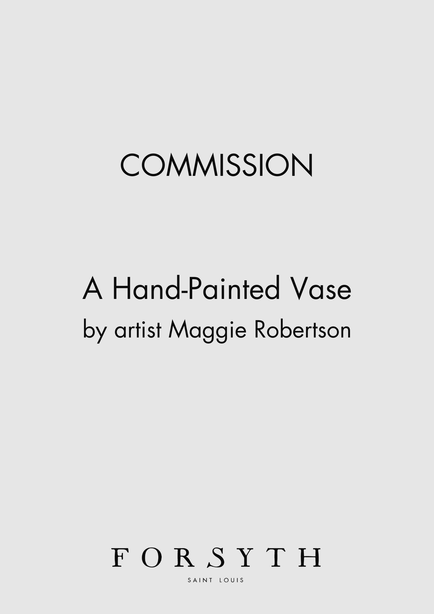 Tall Vase Commission