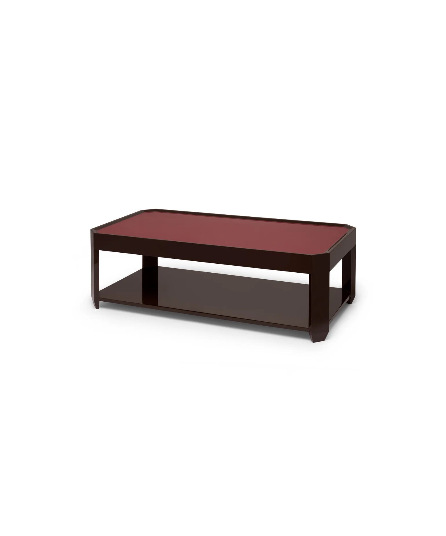 Felix Coffee Table | Bordeaux Red/Chocolate