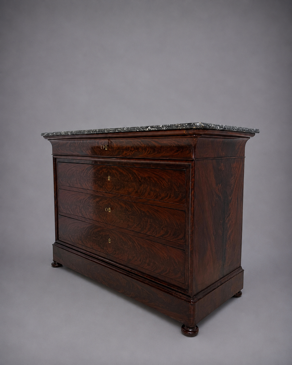 c. 1850 French Mahogany Louis Philippe Commode