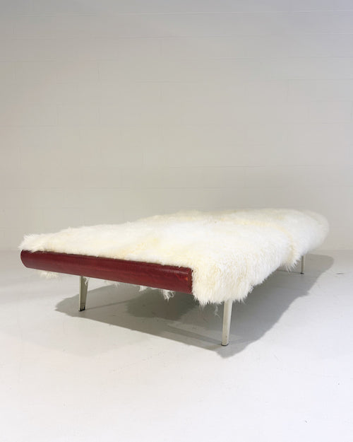 Cleopatra Daybed with Custom Sheepskin Cushion