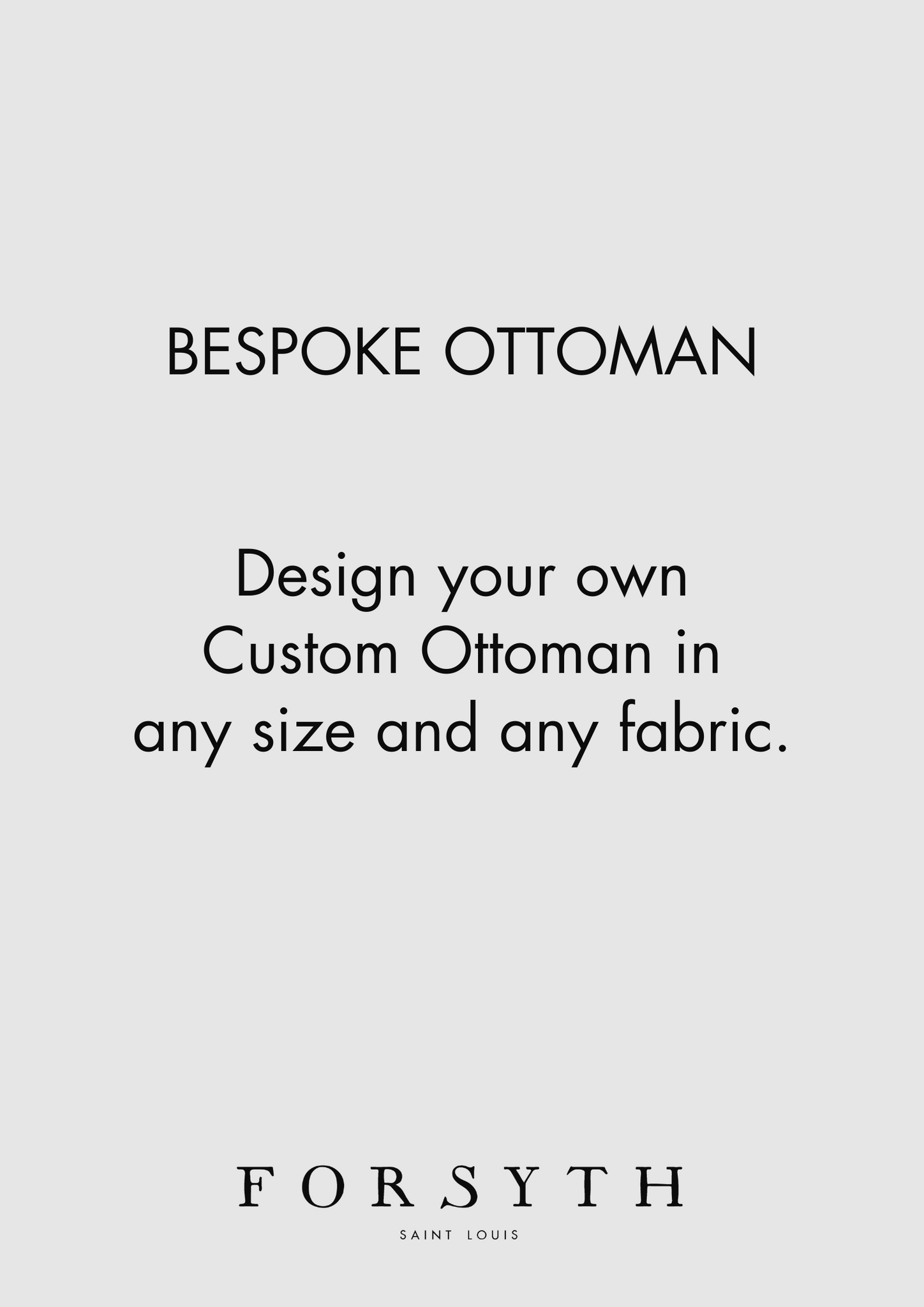 Bespoke Ottoman