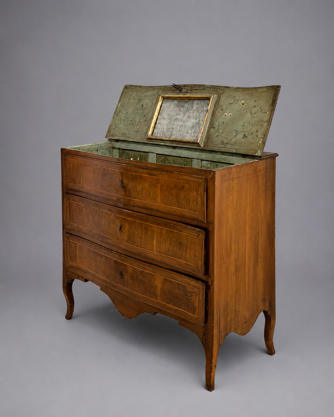 An 18th C. Italian Commode with Mirror Vanity