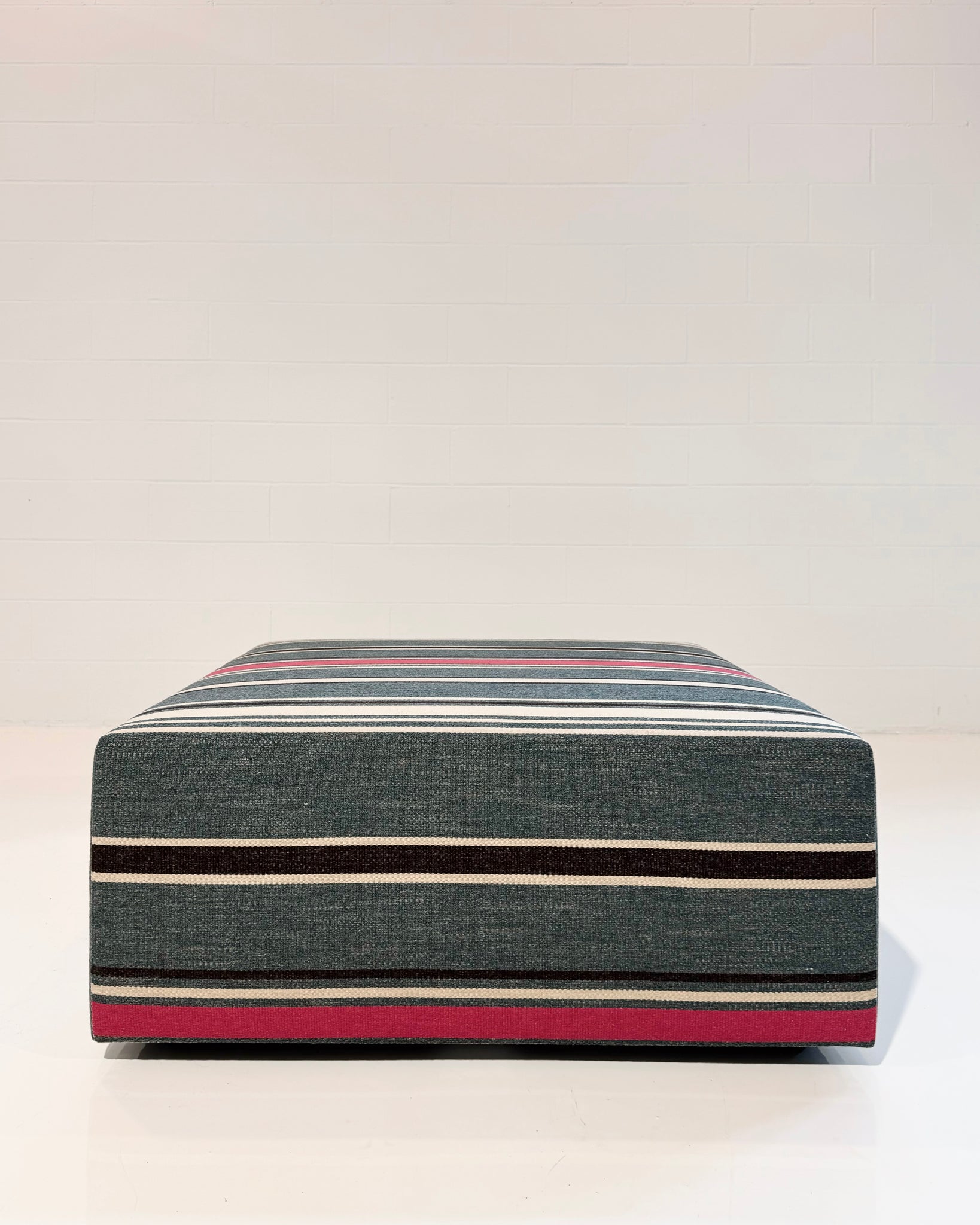 The Forsyth Ottoman in BDDW Fabric