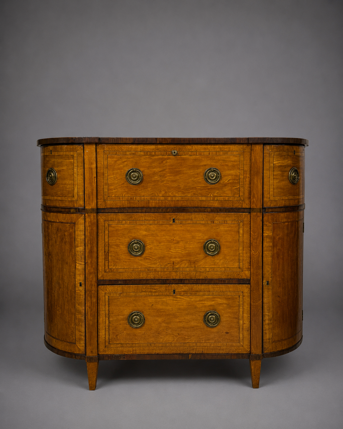 An 18th c. George III Satinwood Secretary