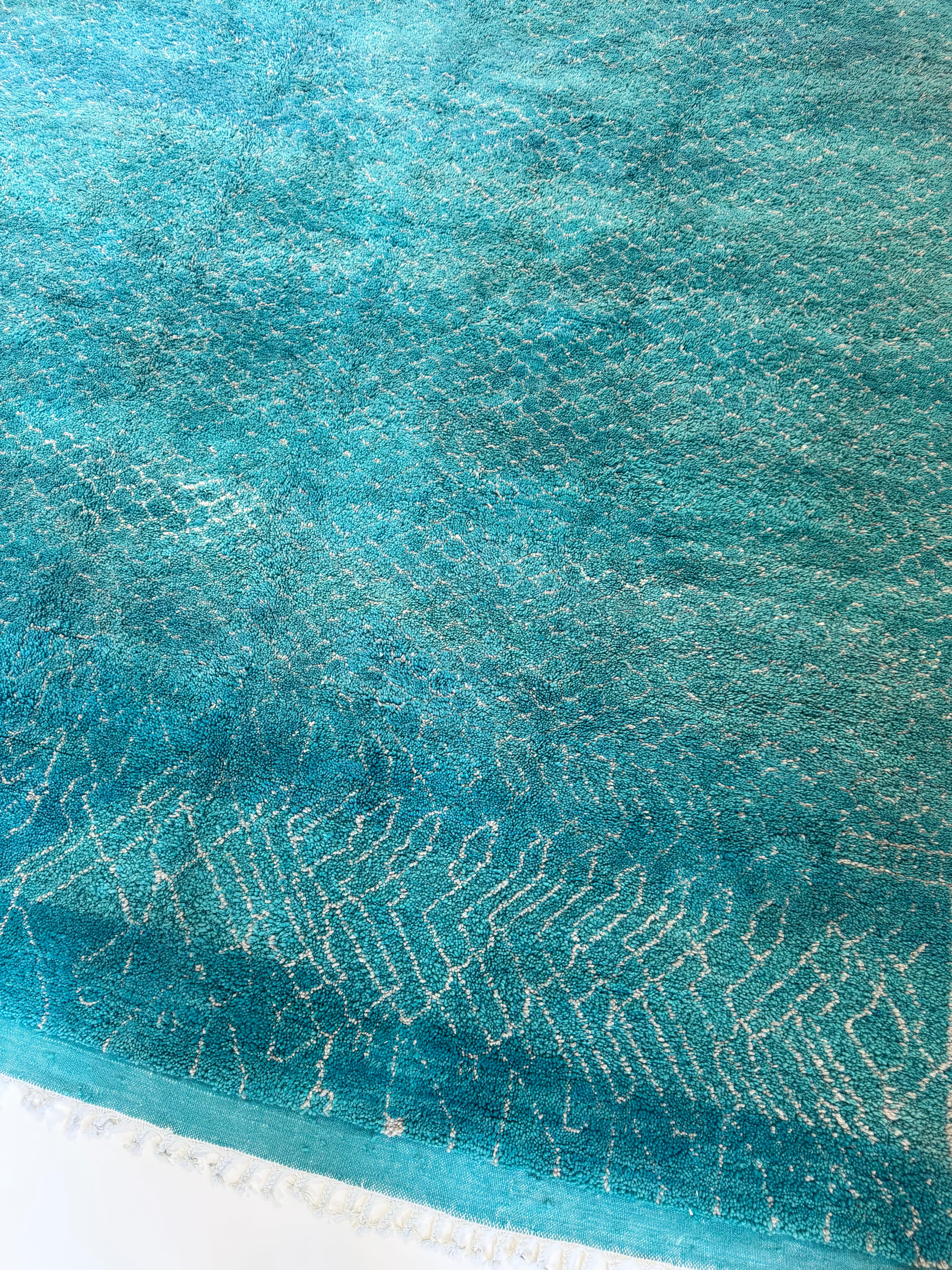 Vintage Moroccan Rug - Turquoise