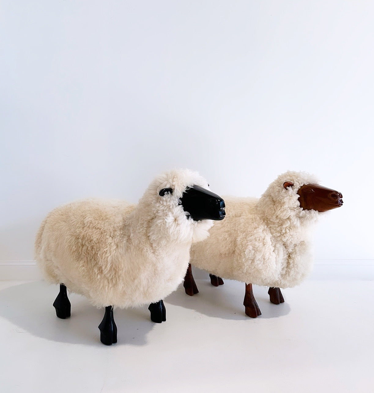 Sheep Sculptures in the Manner of LaLanne