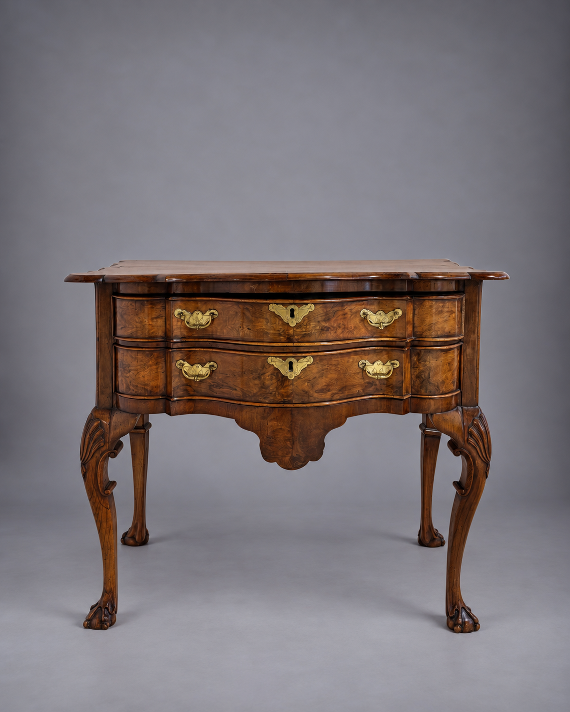 19th c. George I Style Walnut Dressing Table