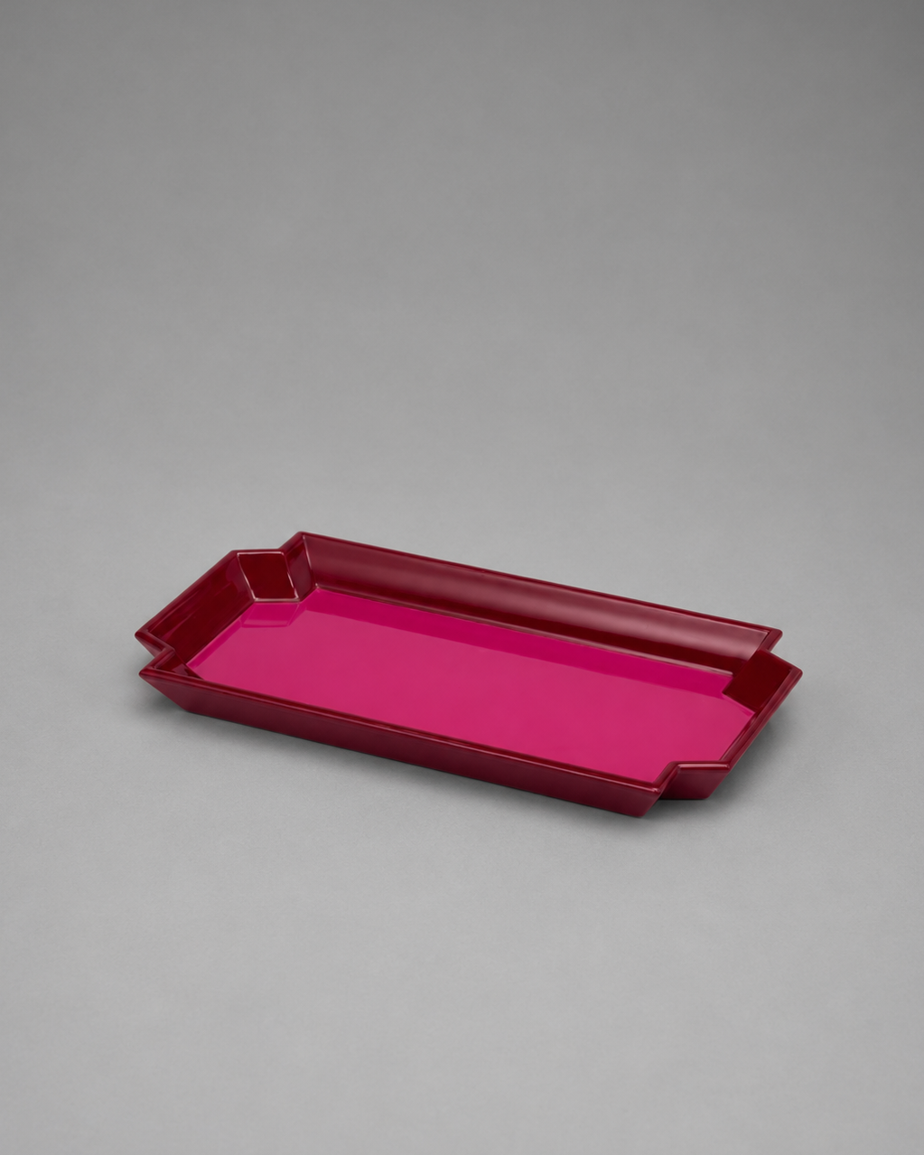 Small Jean Tray | Bordeaux Red/Fuchsia Pink