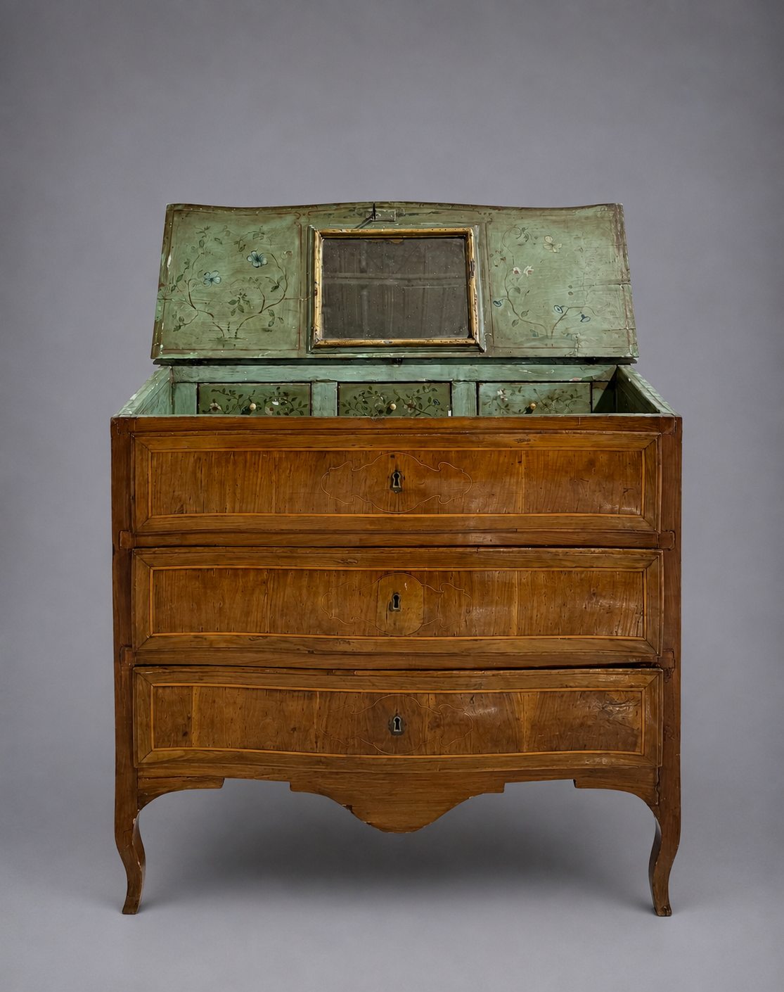 An 18th C. Italian Commode with Mirror Vanity