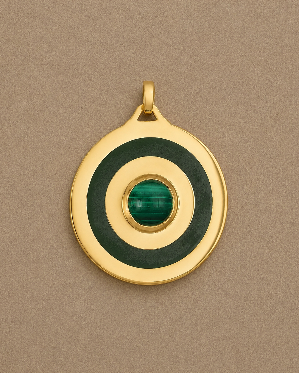 Enamel Bullseye Pendant