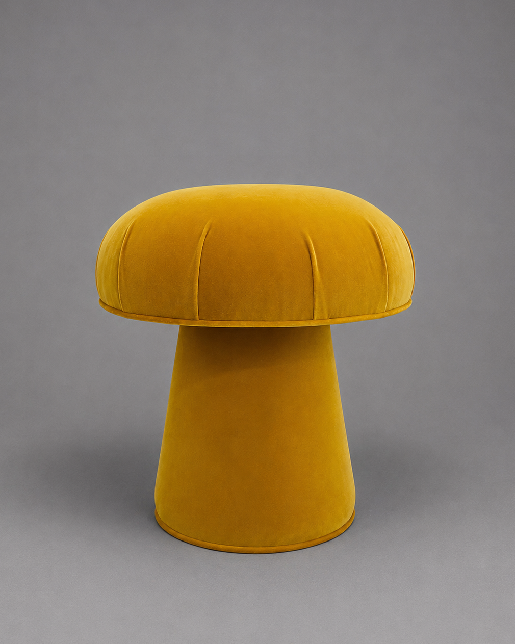 The Forsyth Mushroom Pouf in Loro Piana Velvet
