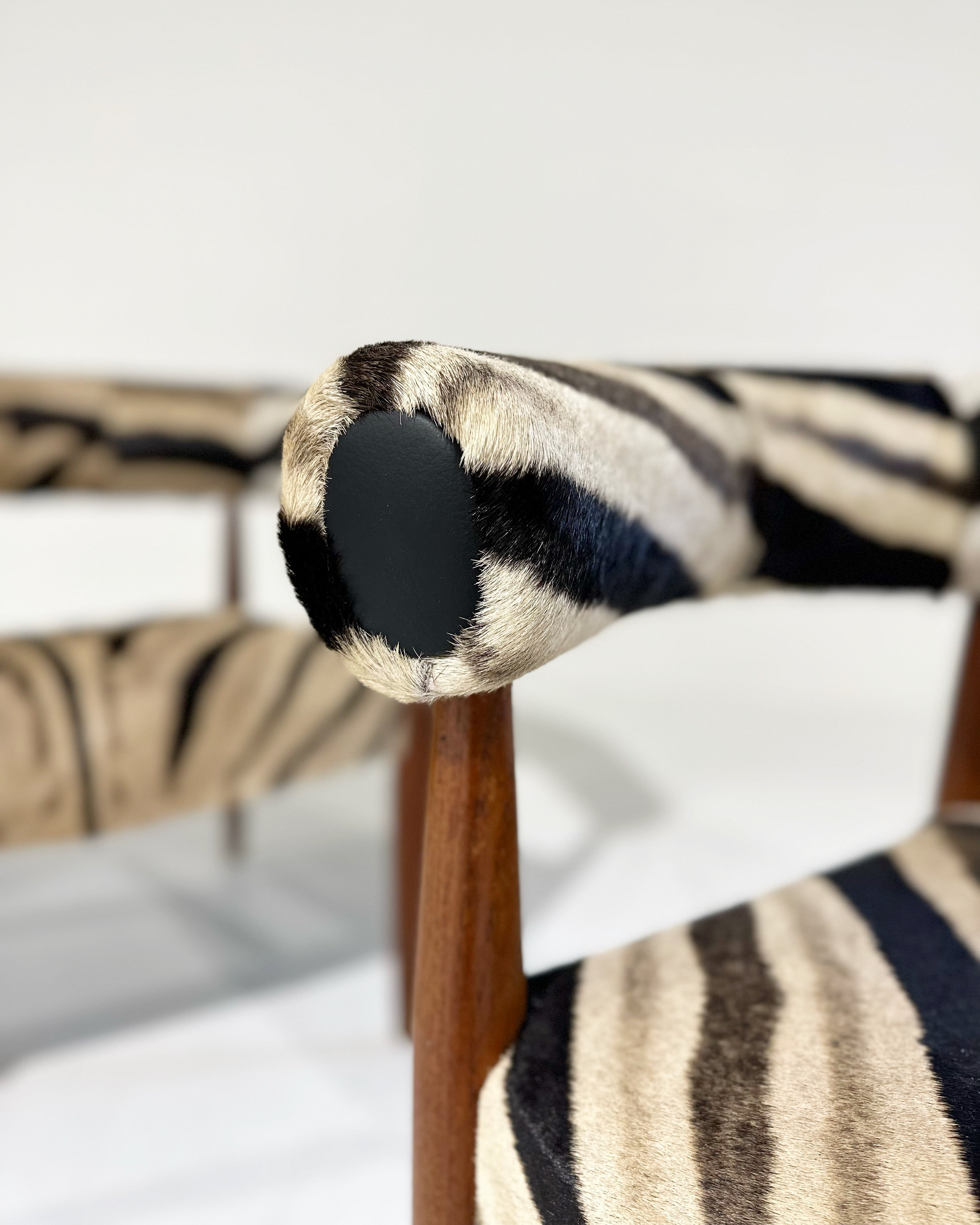 Ring Lounge Chairs in Zebra Hide