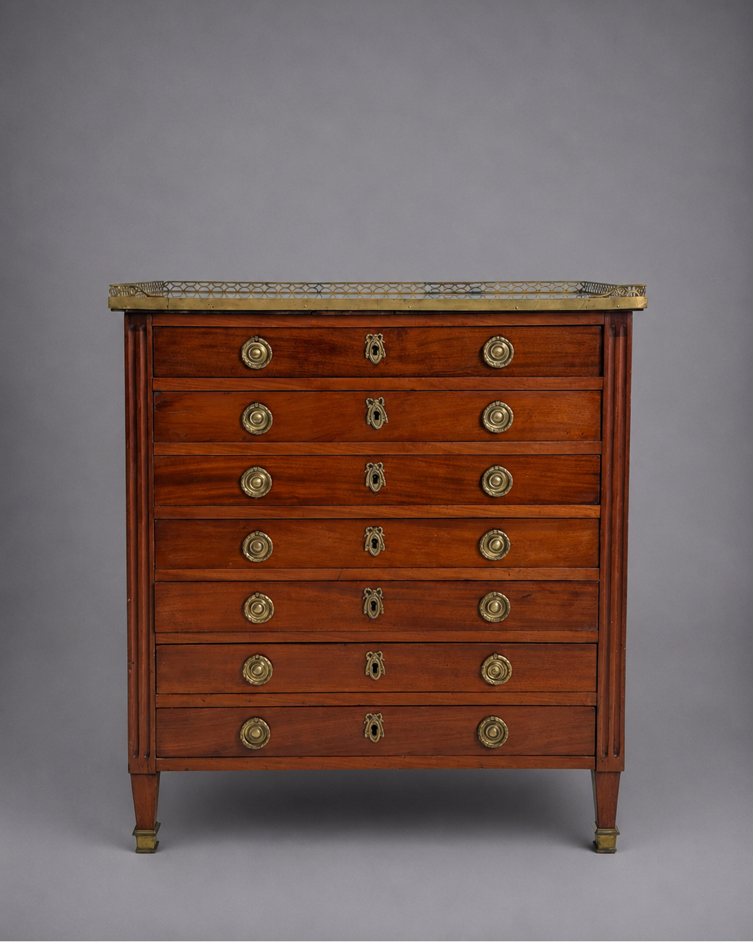 c. 1820 Louis XVI Mahogany Lingerie Commode