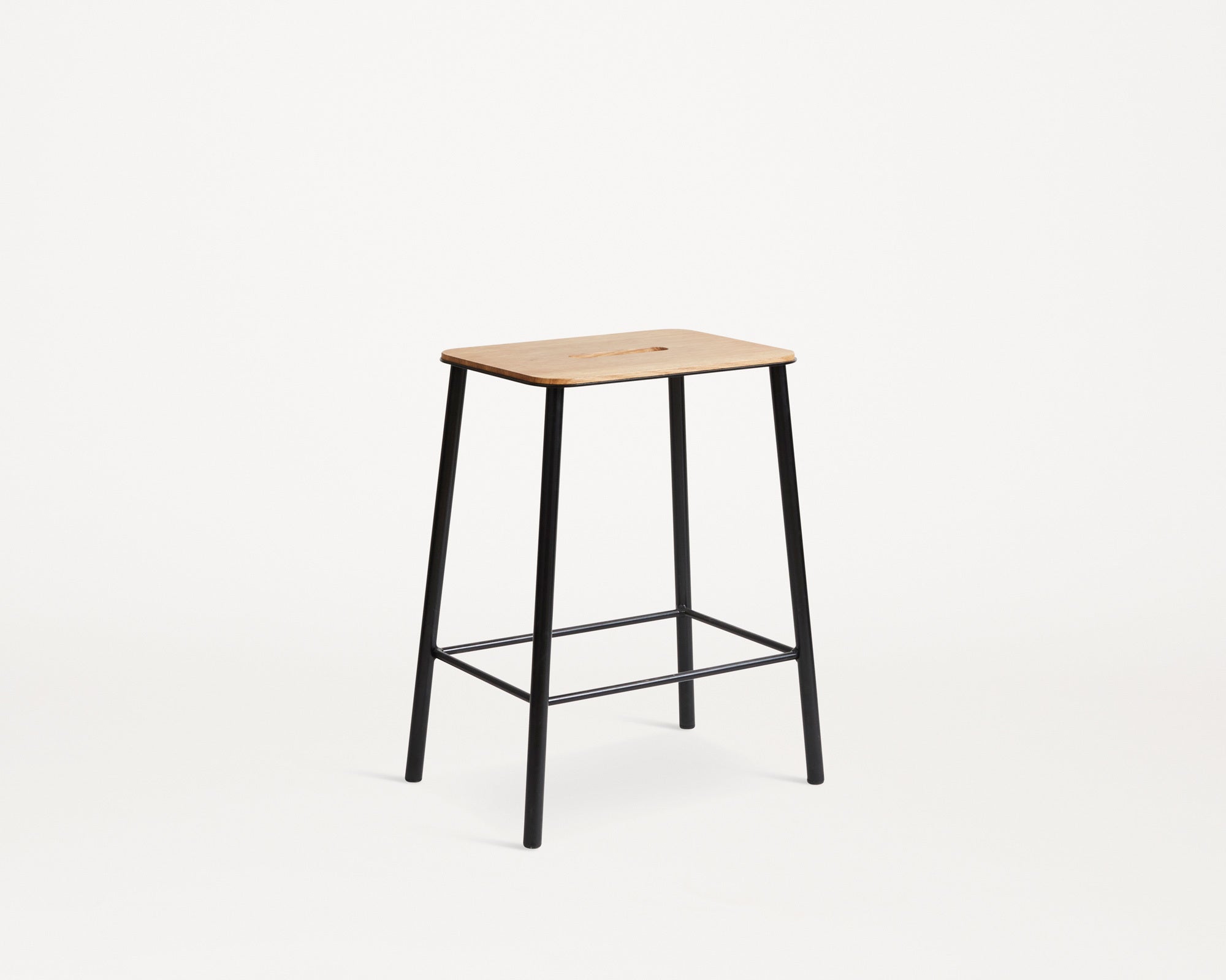 Adam Stool | Black and Oak