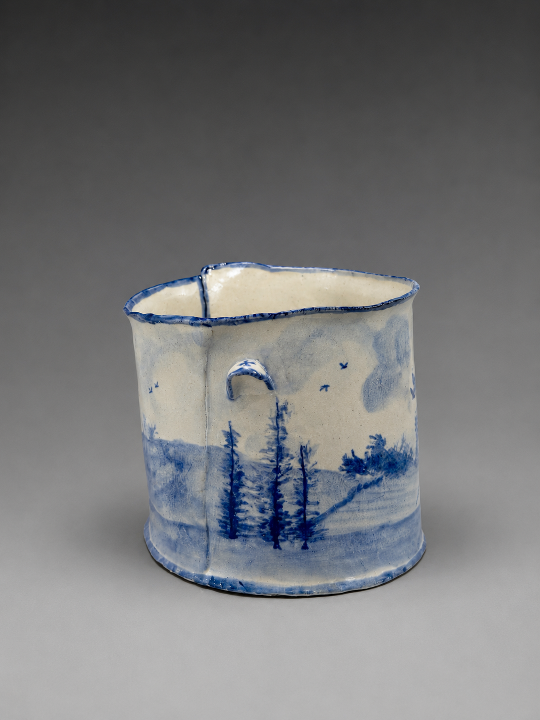 Pastoral Round Vase