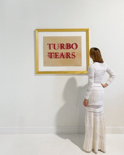 Turbo Tears, Lithograph on Paper, Framed