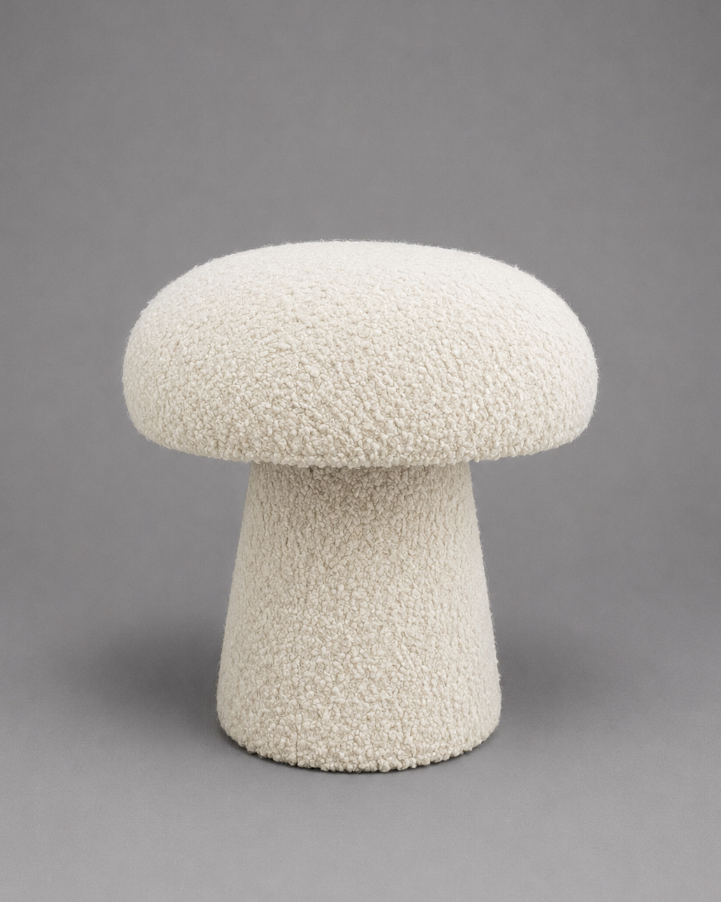 The Forsyth Mushroom Pouf in Boucle