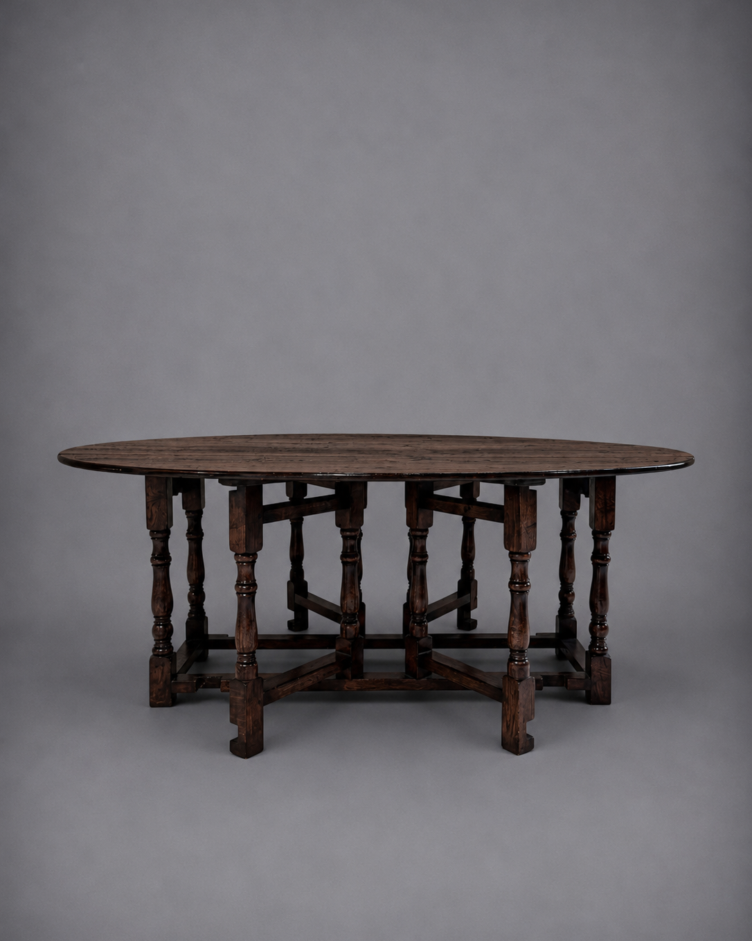 Antique English Drop-Leaf Gate-Leg “Wake Table”