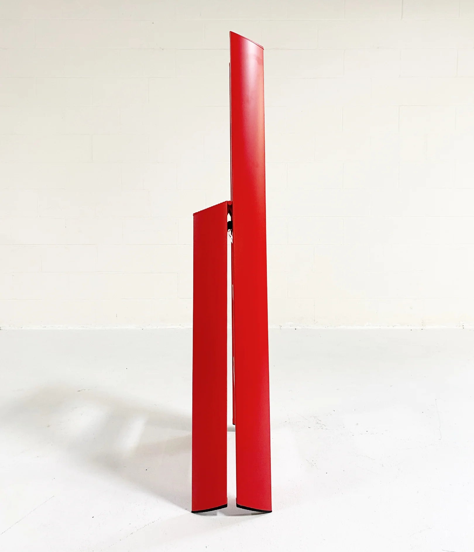 Lucano Wide 3-Step Ladder, Red