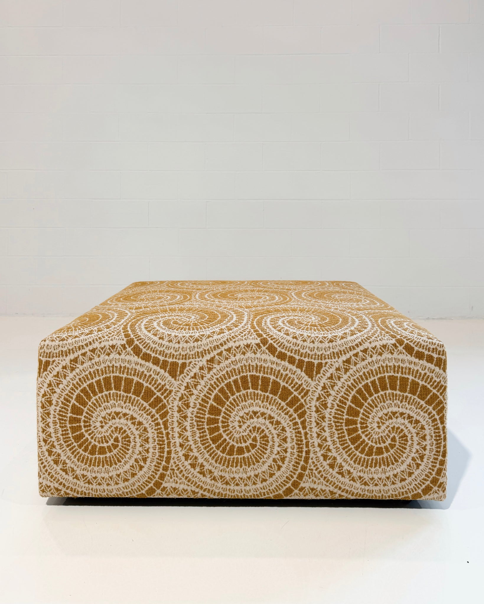 The Forsyth Ottoman in BDDW Fabric