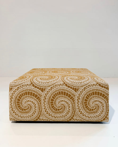 The Forsyth Ottoman in BDDW Fabric