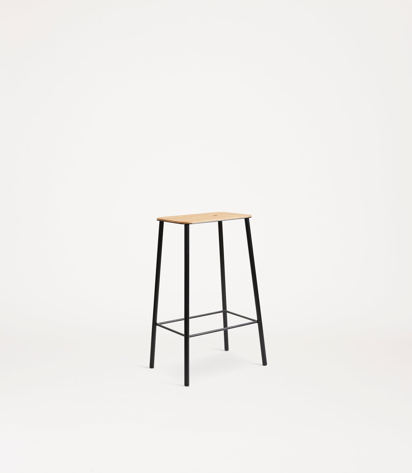 Adam Stool | Black and Oak