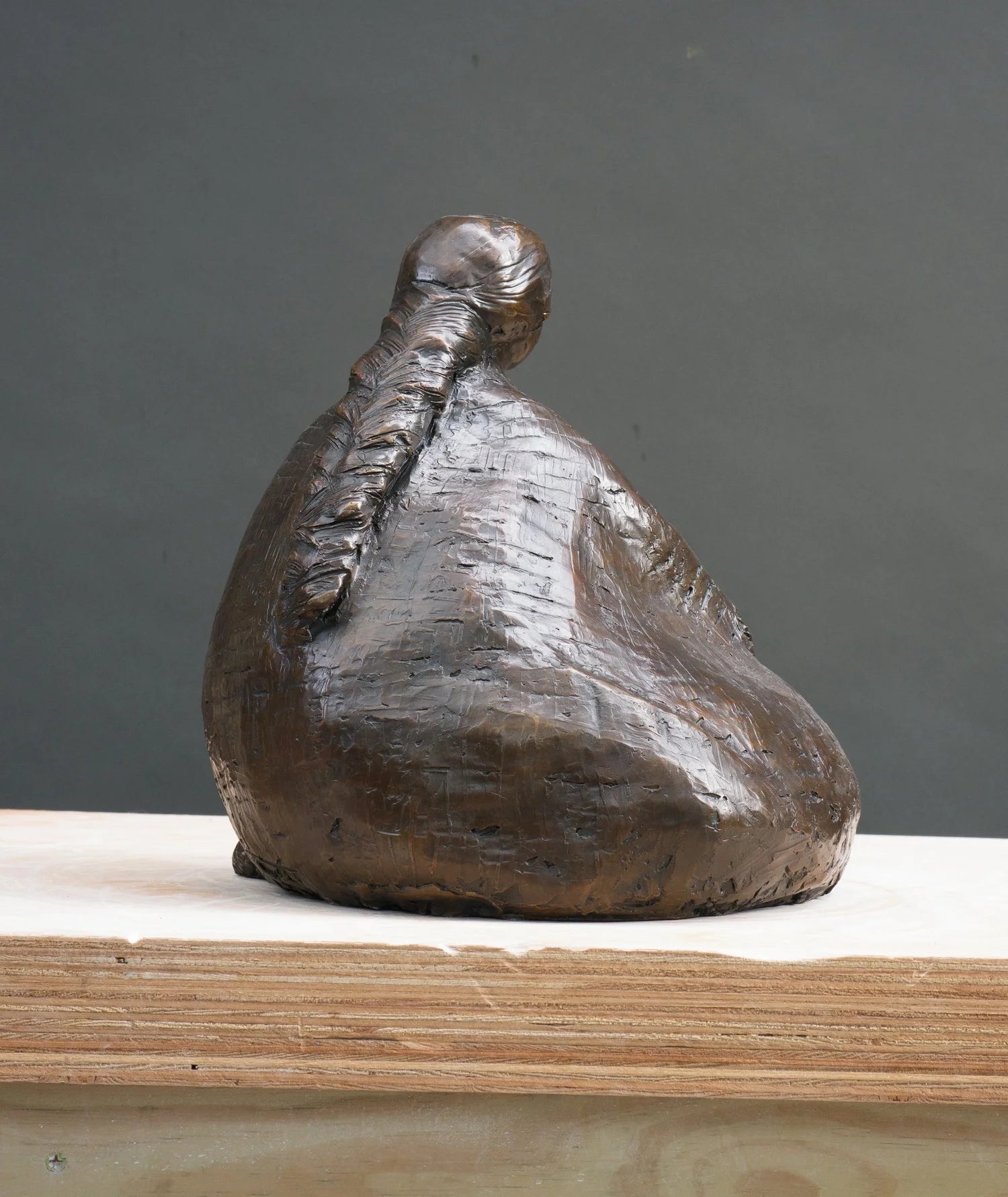 Nootka Basket Weaver, Bronze