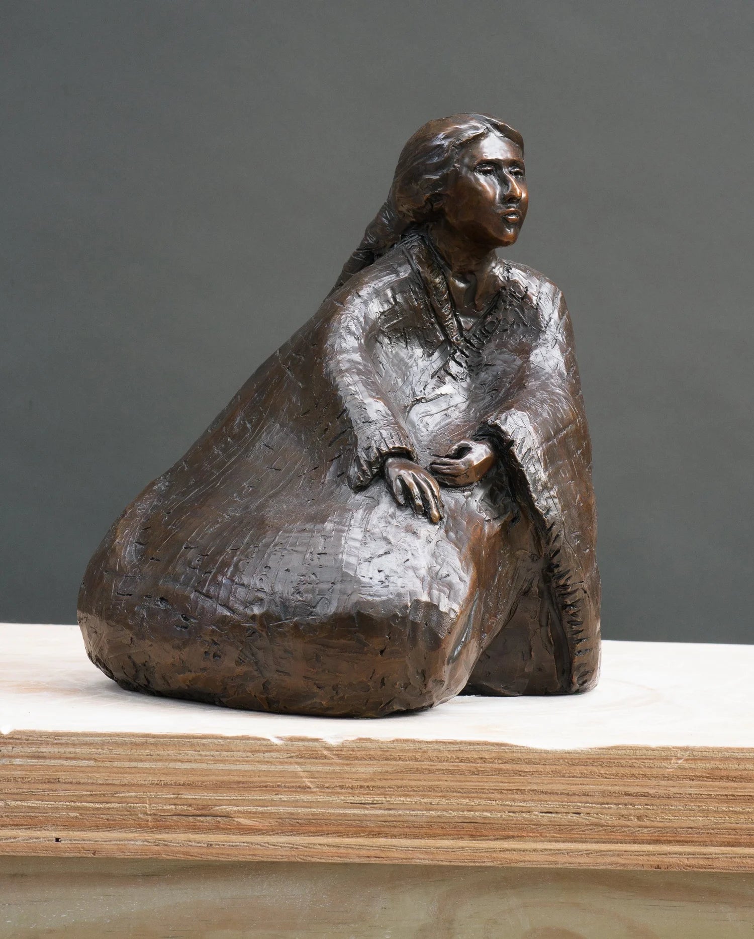 Nootka Basket Weaver, Bronze