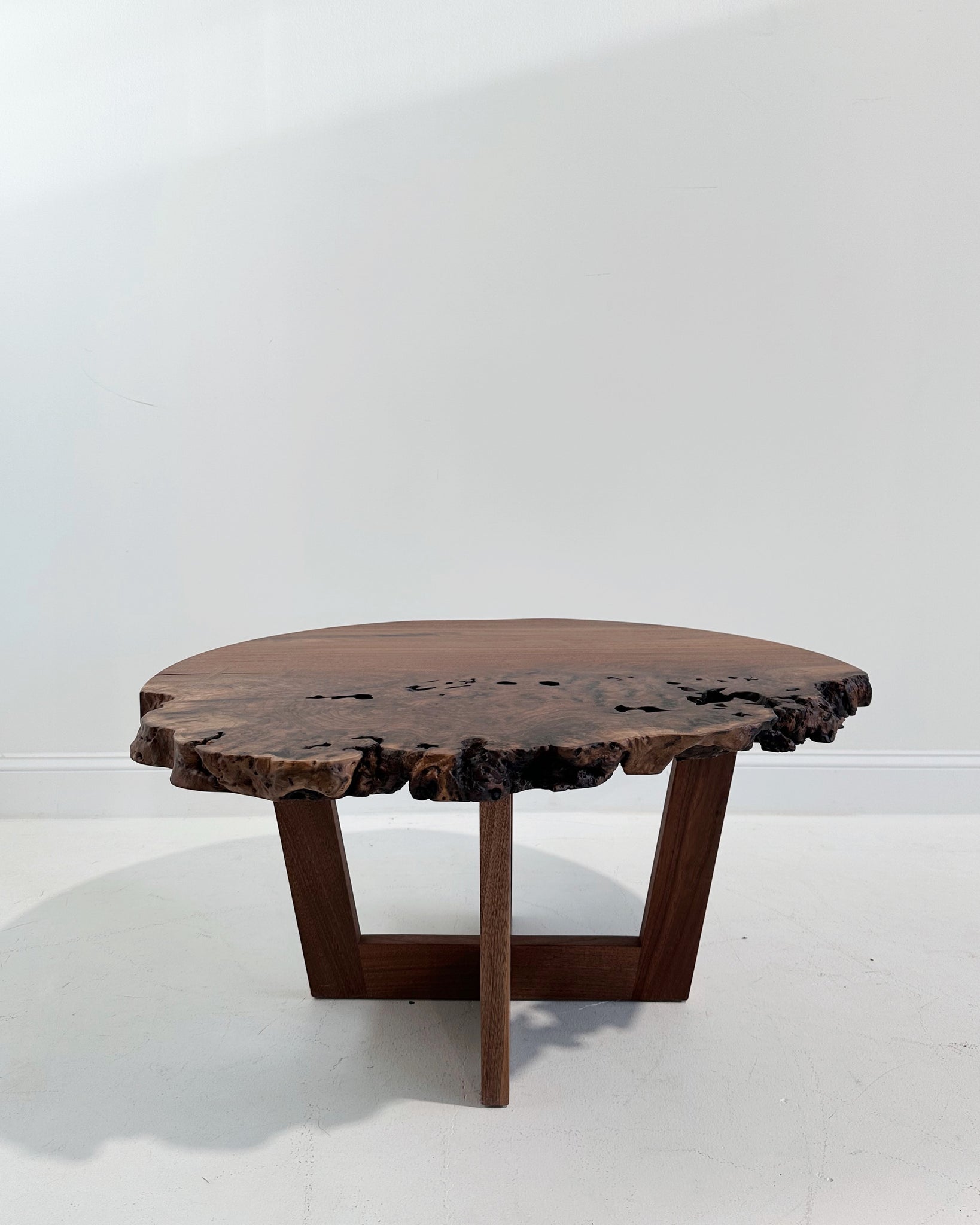 Walnut Burl Slab Coffee Table, Edition of 10