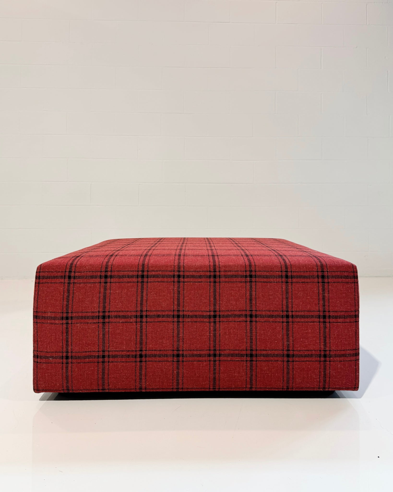 The Forsyth Ottoman in BDDW Fabric
