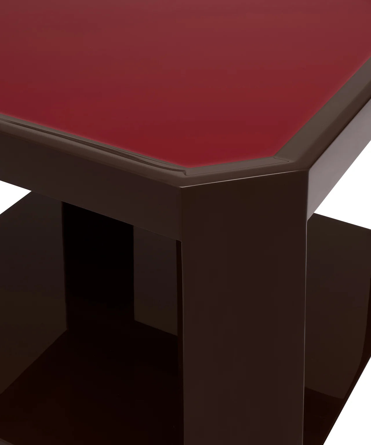 Felix Bedside Table | Bordeaux Red/Chocolate