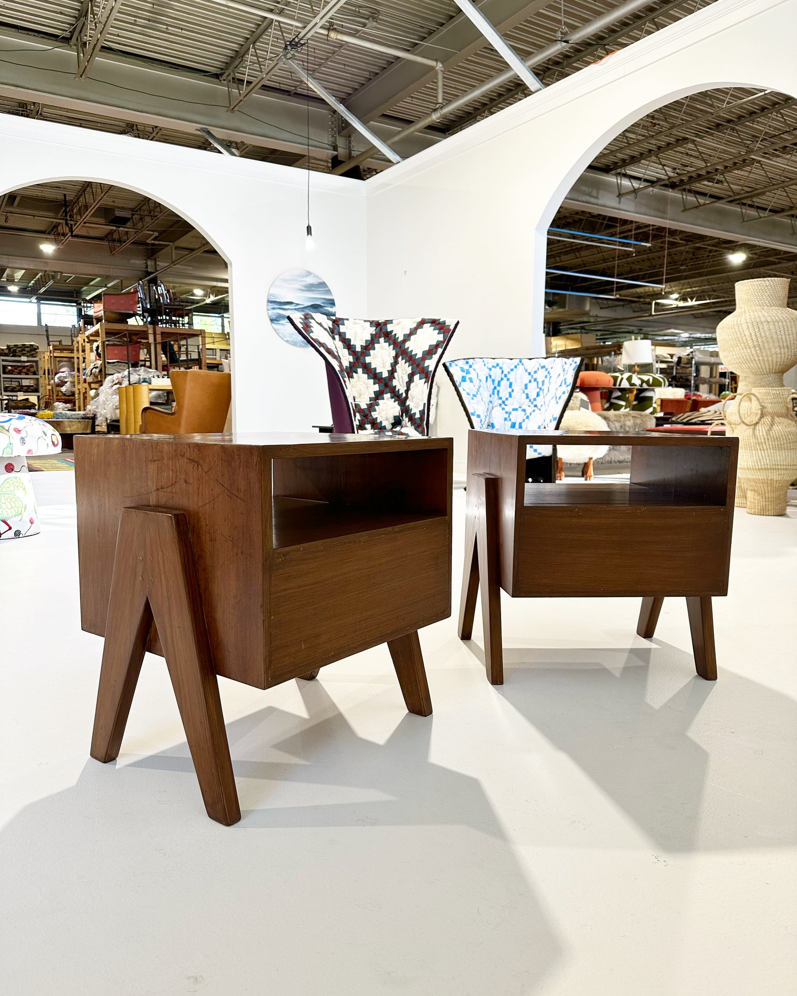 Nightstands from Chandigarh, pair