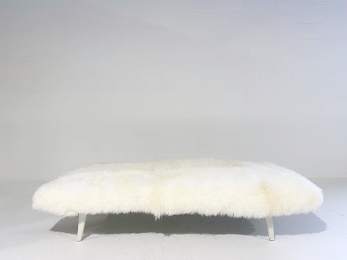 Cleopatra Daybed with Custom Sheepskin Cushion