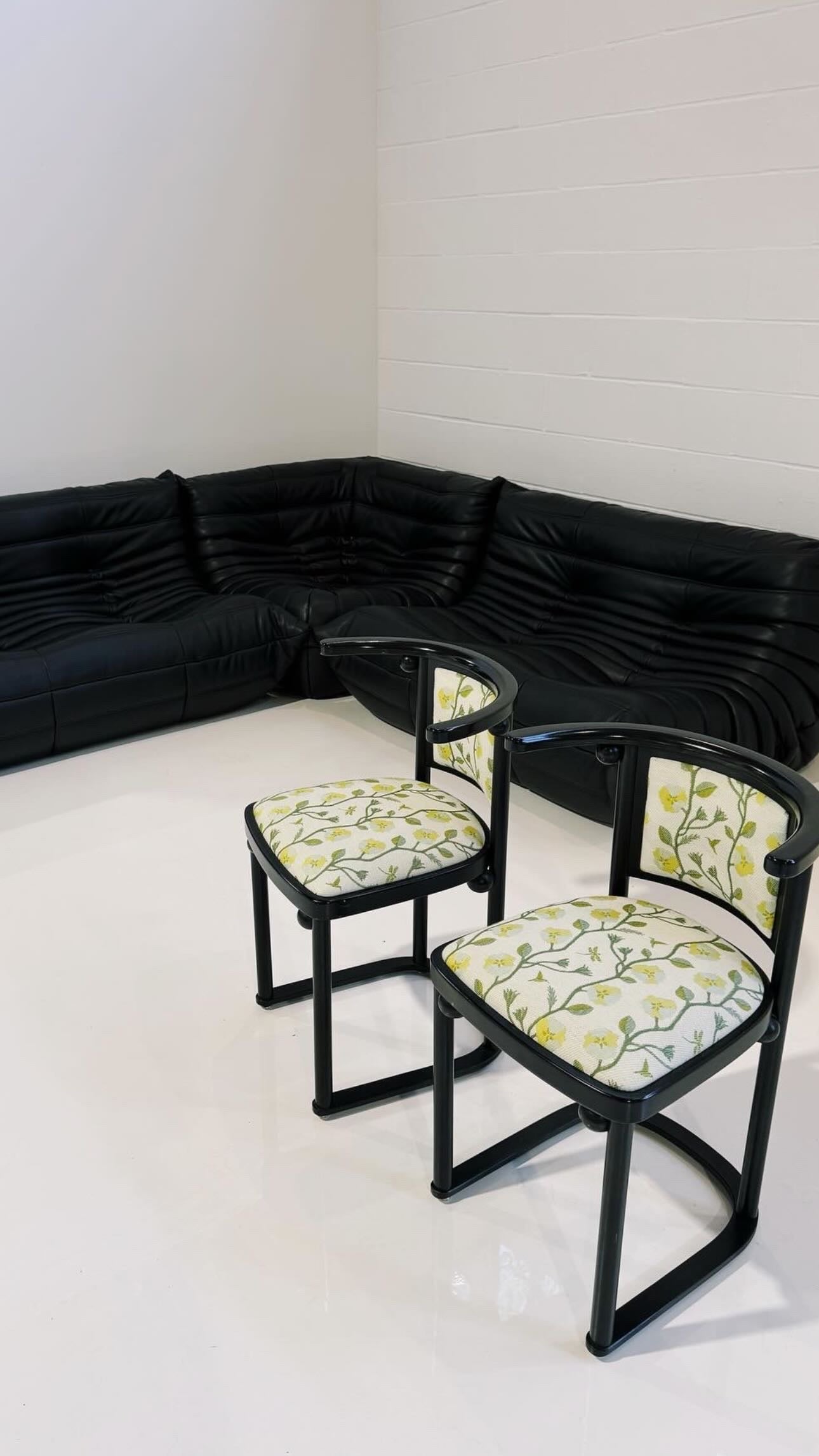 Vintage Josef Hoffmann Fledermaus Chairs, Pair