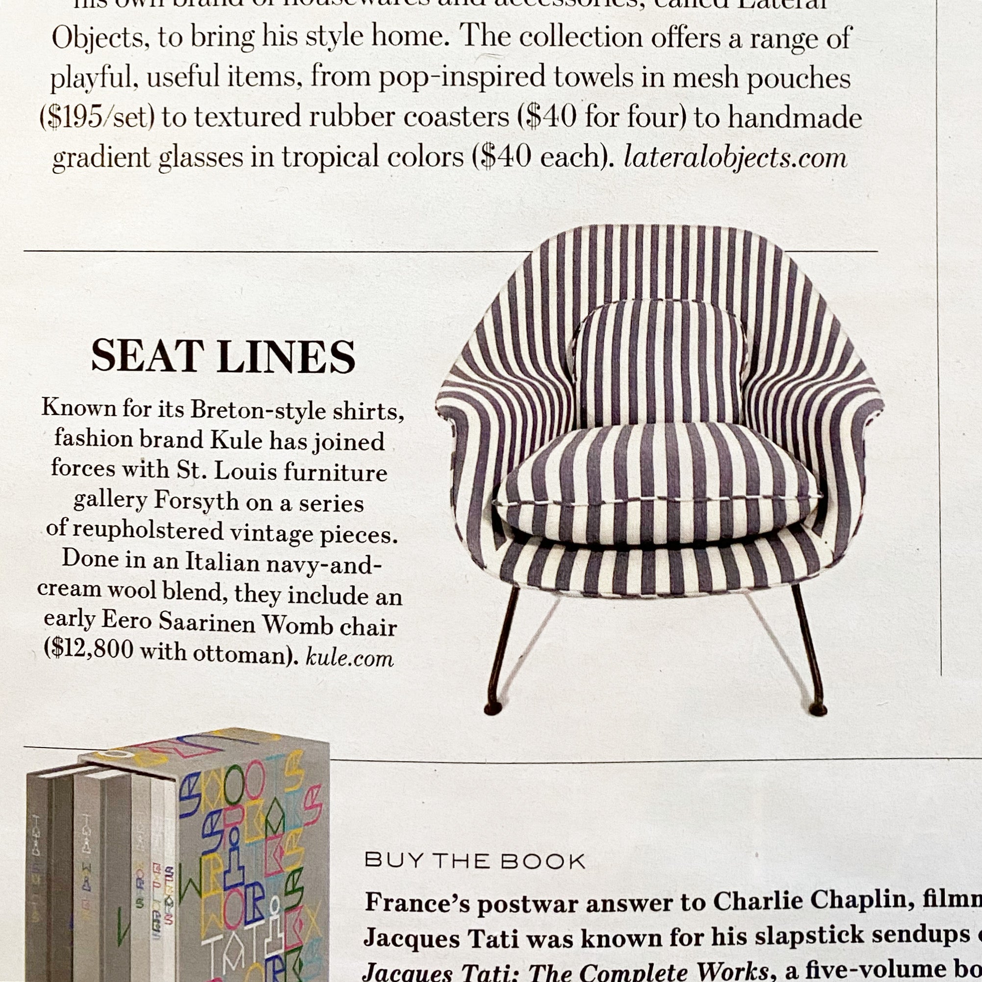 <p><a href="https://www.wsj.com/articles/the-20-best-designed-items-of-november-11572874597" title="https://www.wsj.com/articles/the-20-best-designed-items-of-november-11572874597"><em><strong>Click Here To Read</strong></em></a></p>