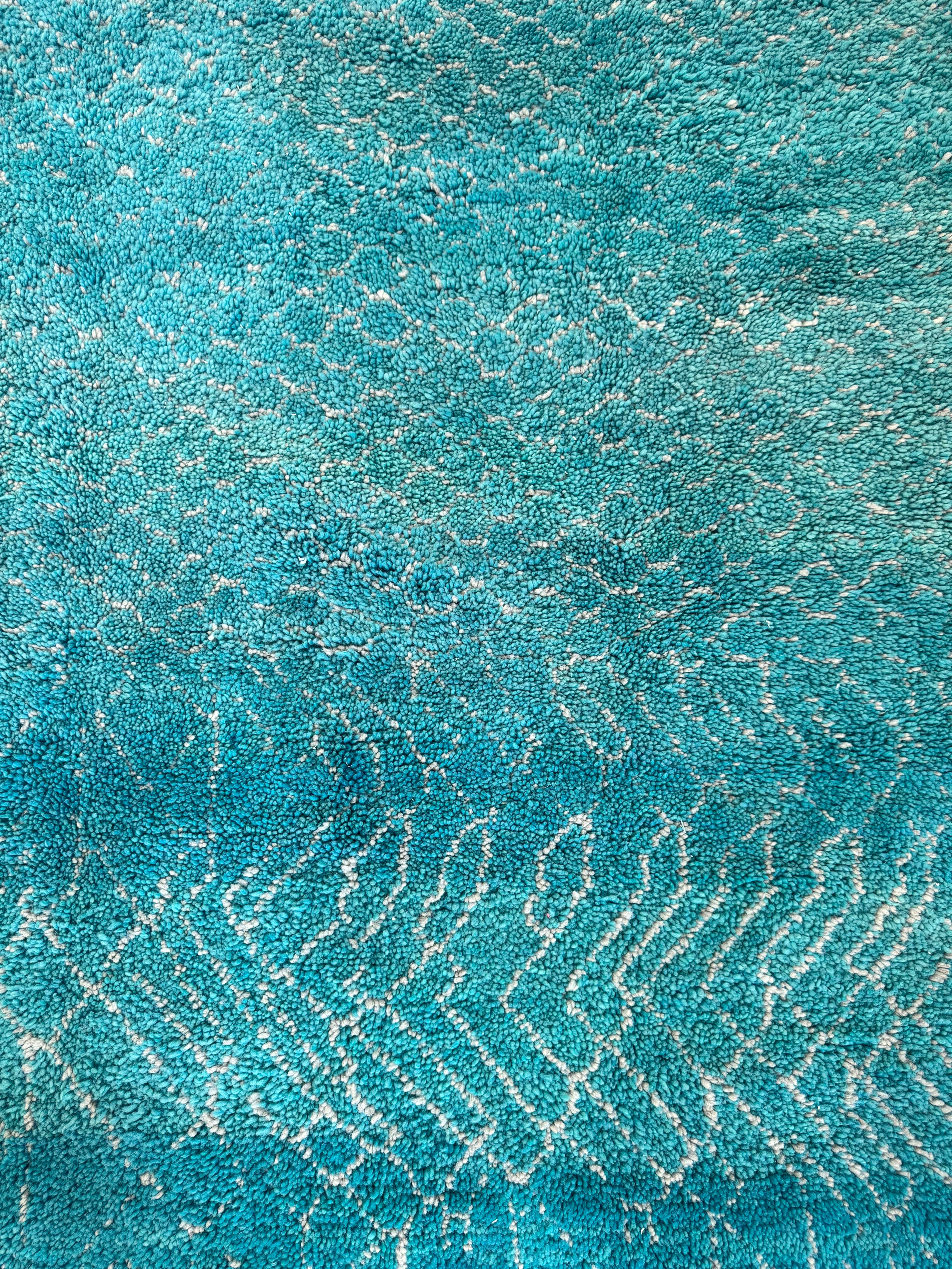 Vintage Moroccan Rug - Turquoise