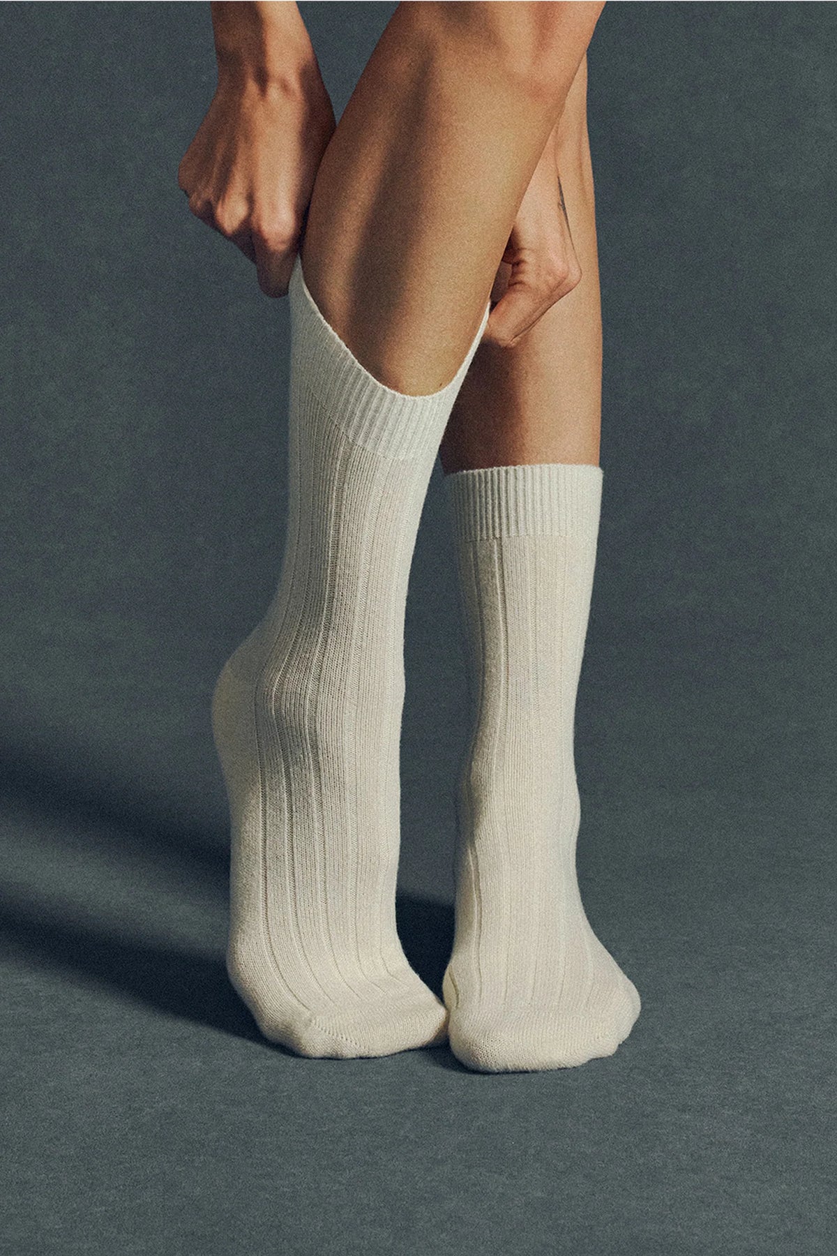 The Cashmere Sock, Cream