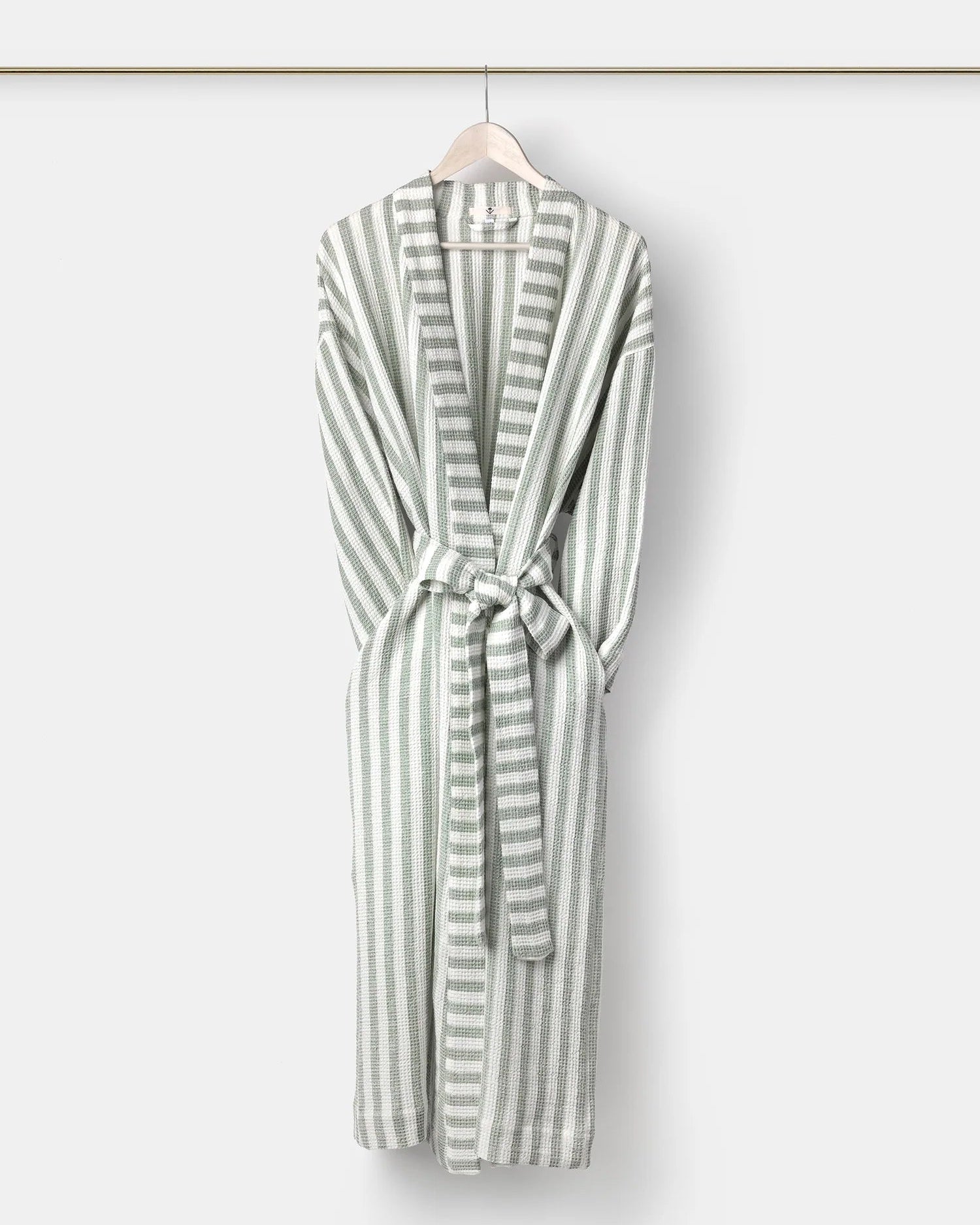Montecatini Bathrobe, White/Parà Green