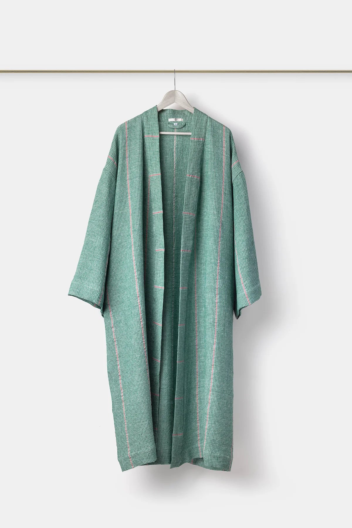 Montecatini Bathrobe, Pino Green/Pink