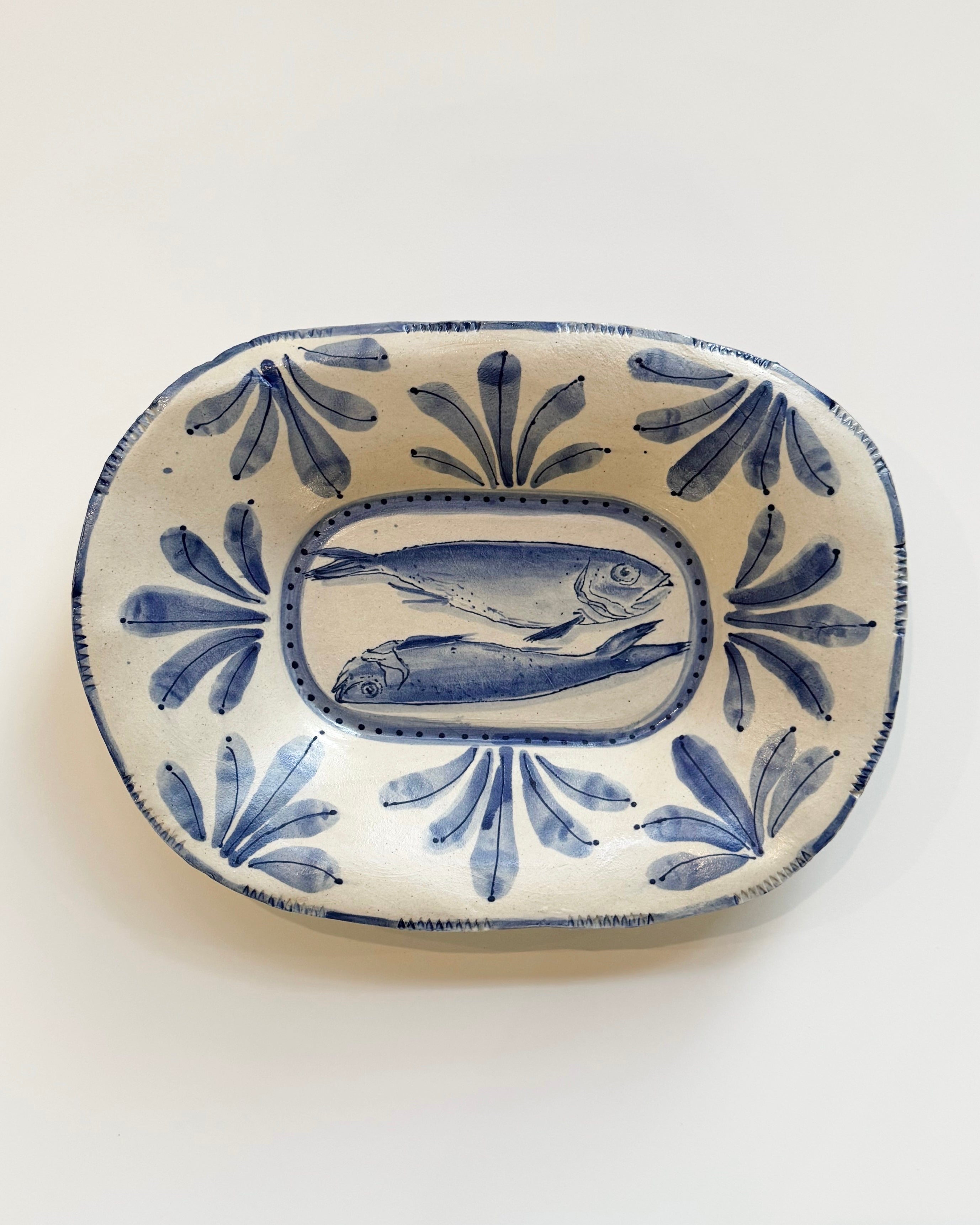 Deux Poisson Serving Dish