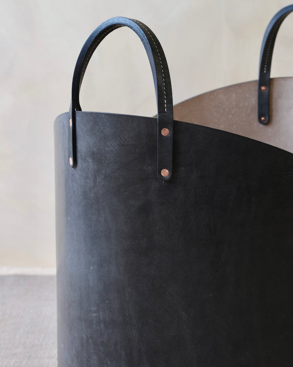 Log Basket - Charcoal Black