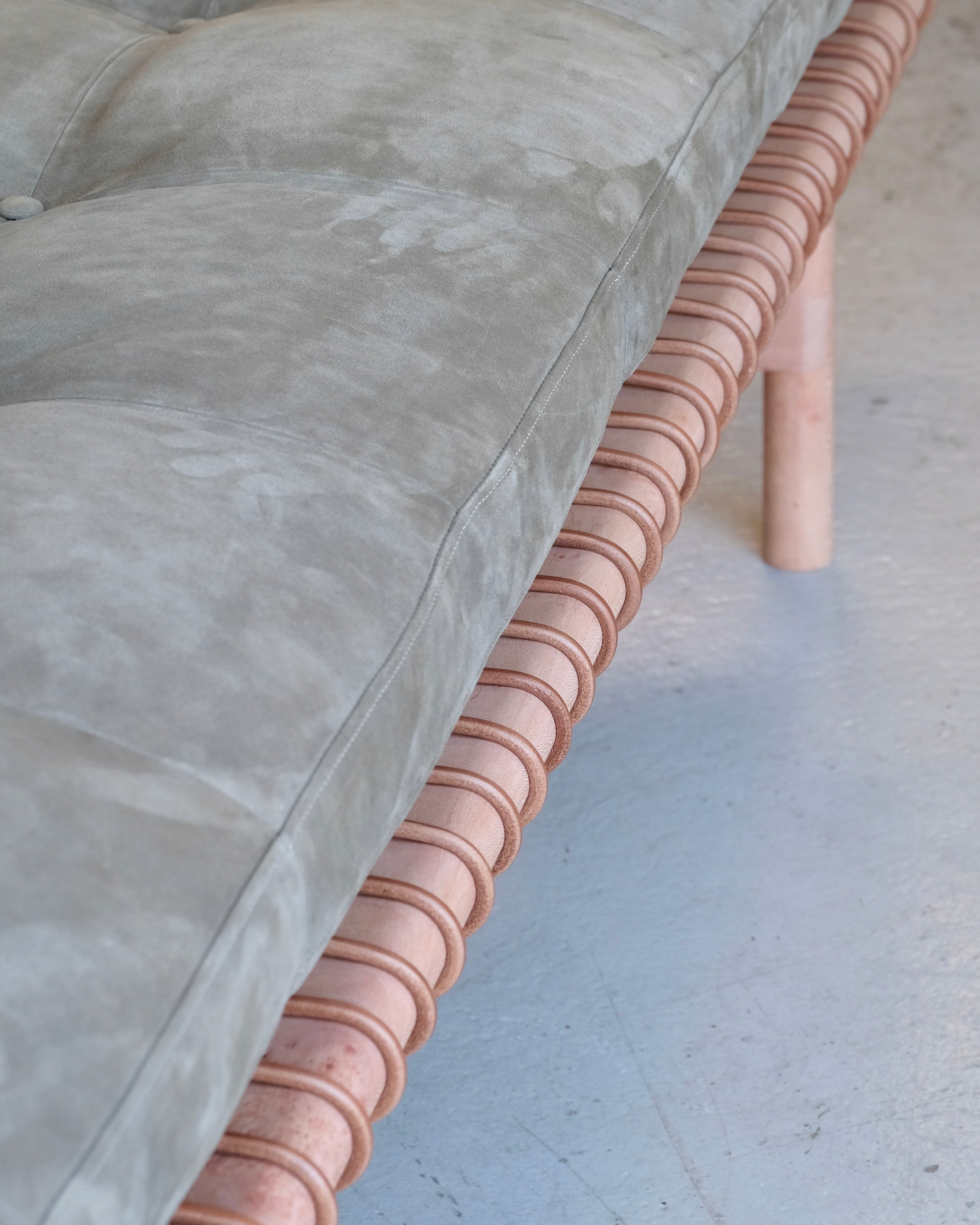 Mesa Daybed in London Plane and Deer Suede