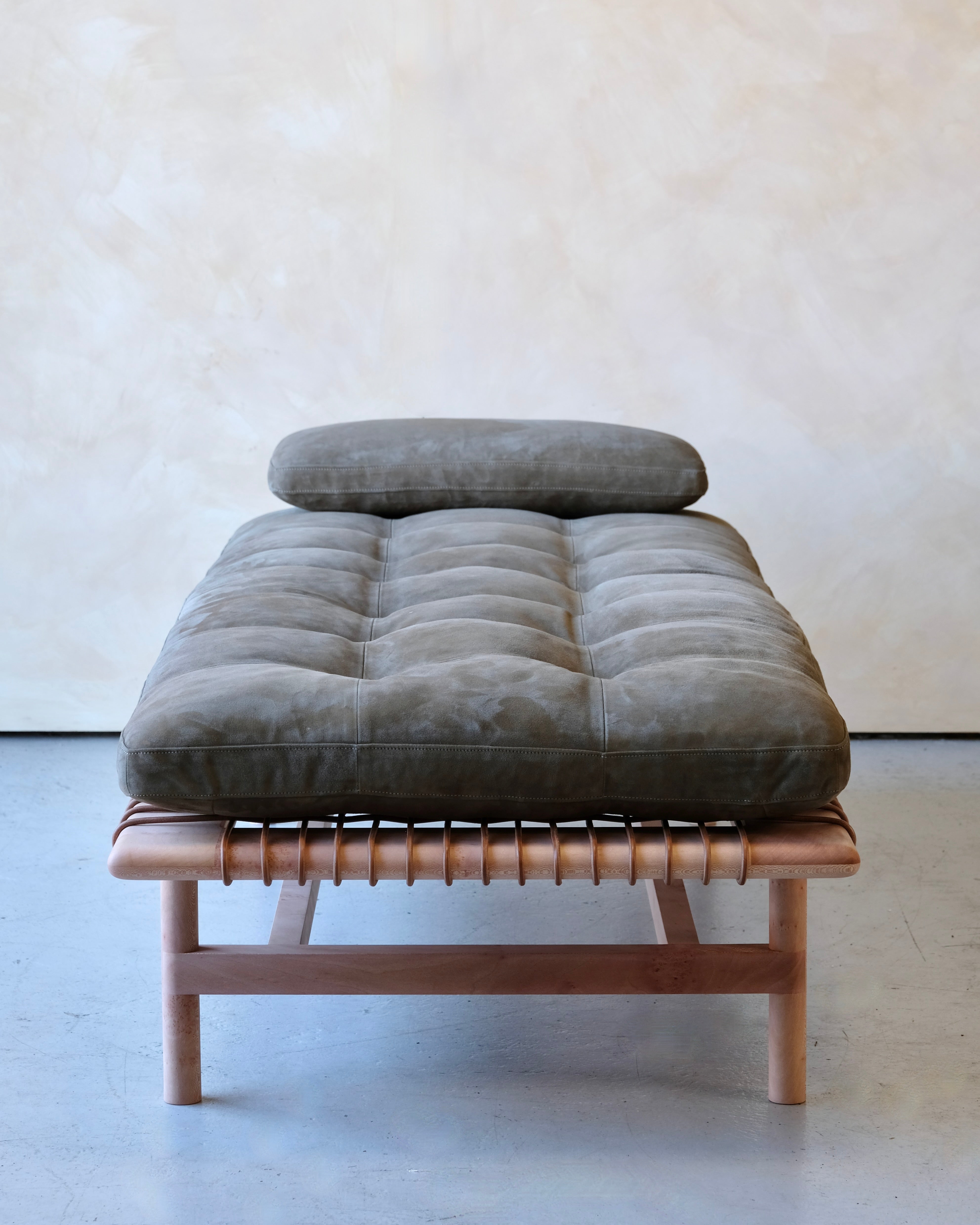 Mesa Daybed in London Plane and Deer Suede