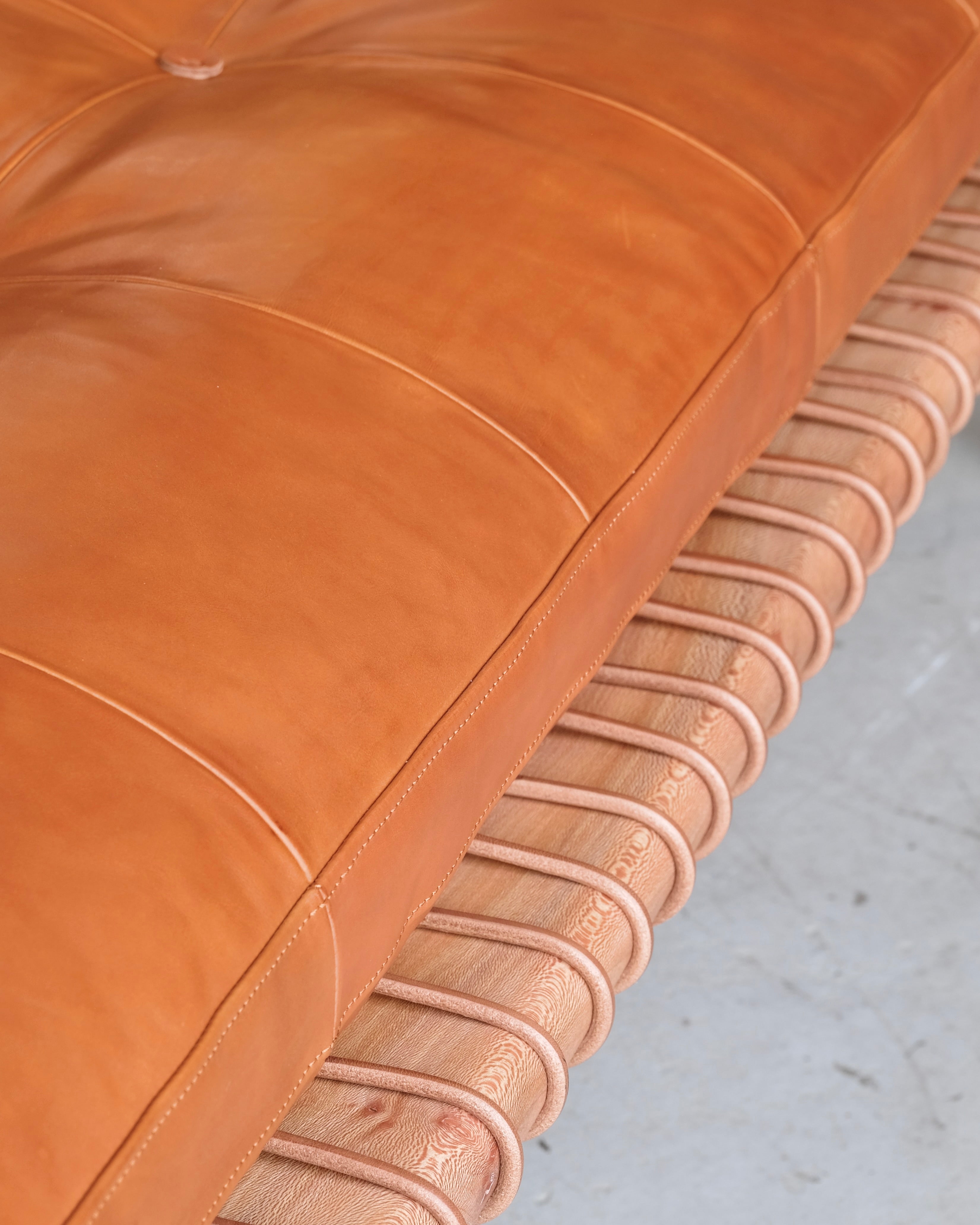 Mesa Daybed in London Plane and Hermes Leather