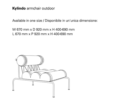 Kylíndo Outdoor Lounge Chair