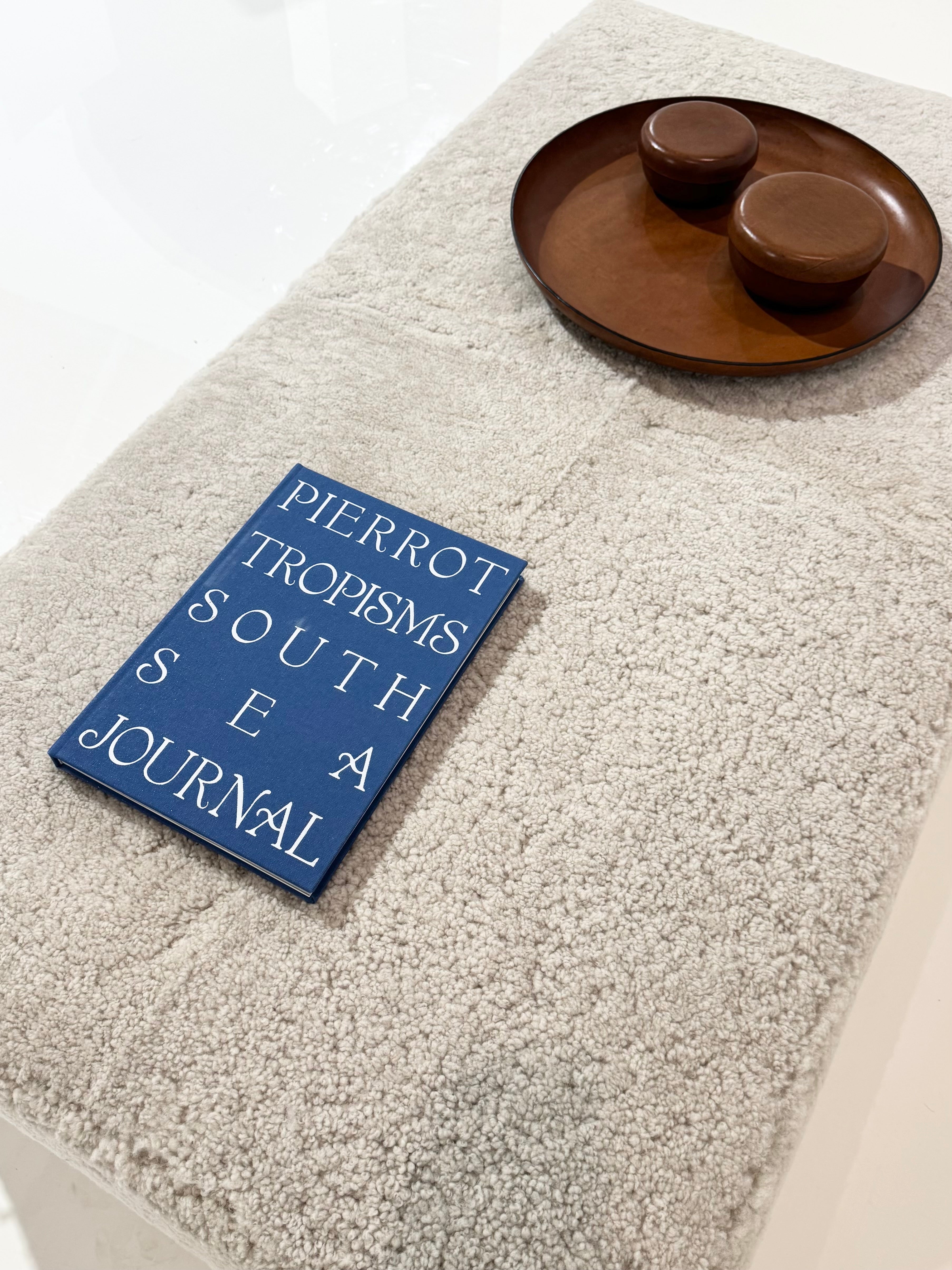 The Forsyth Ottoman in Shearling