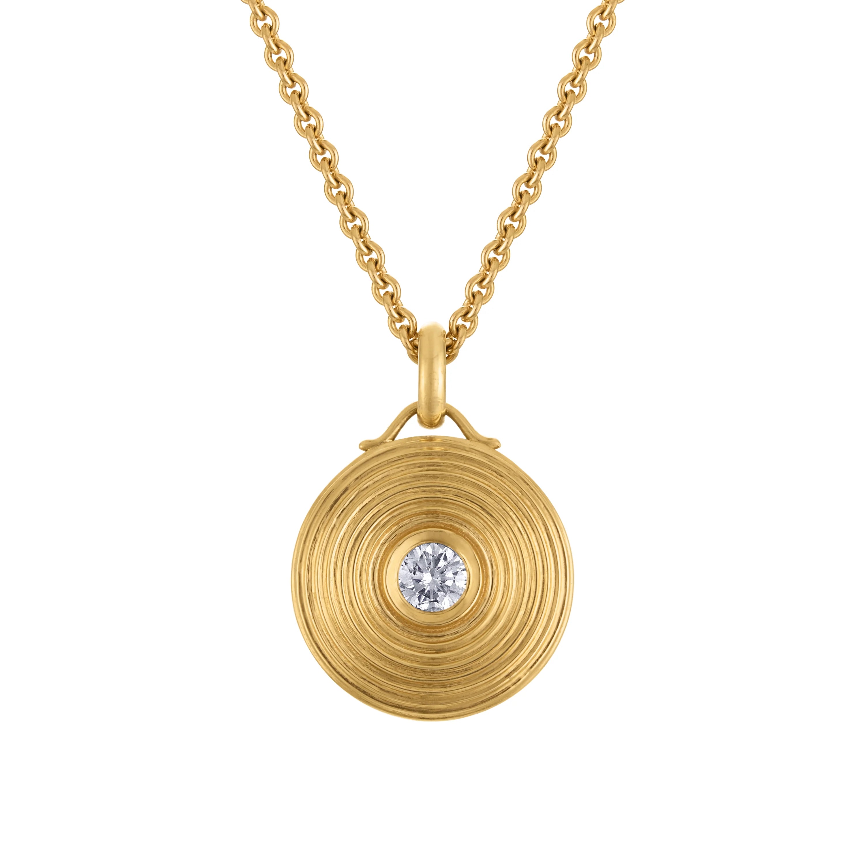 Endless Circle Diamond Pendant