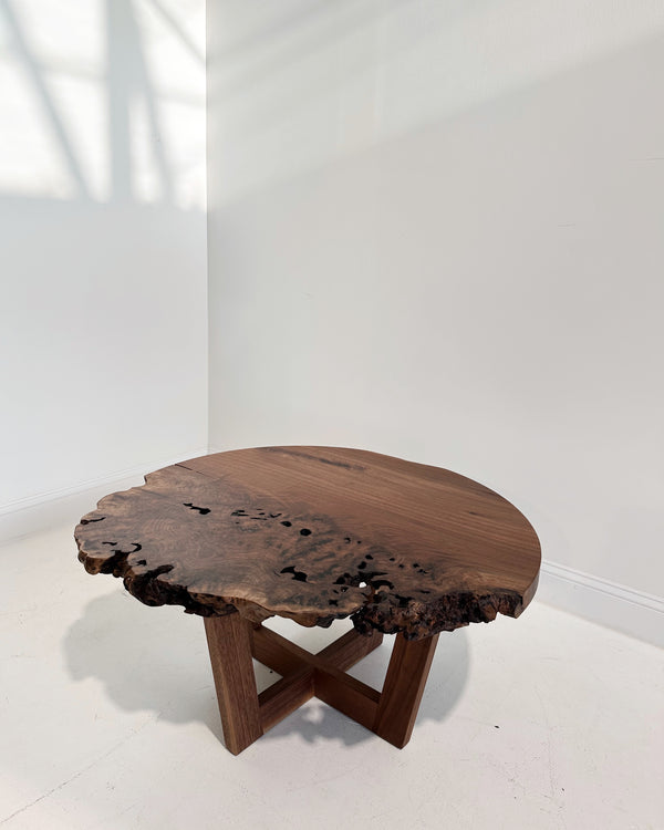 Walnut Burl Slab Coffee Table, Edition of 10